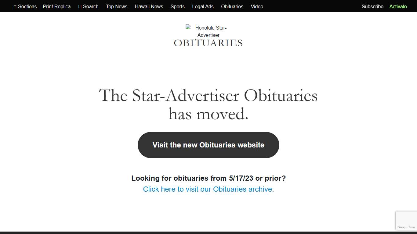 Hawaii Obituaries Honolulu Star-Advertiser